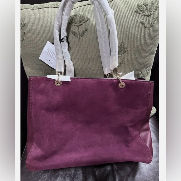 KATE SPADE KELLEN ROBSON LANE SHOULDER BAG HANDBAG - DEEP WINE - Picture 4 of 8